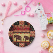 アフリカのパッチワーク ペーパープレート (パーティー)