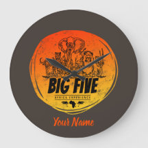  アフリカのビッグ・ファイブ・サファリ・ヴィンテージ・エレファント・ライオン