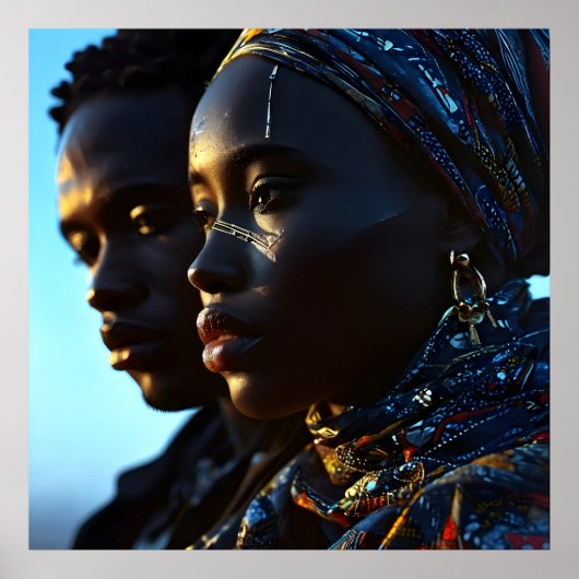 アフリカのファッション芸術 ポスター (正面)