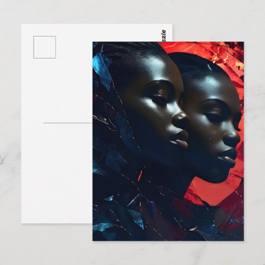 アフリカのファッション芸術 ポストカード (正面/裏面)