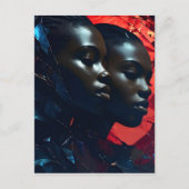 アフリカのファッション芸術 ポストカード (正面)