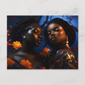 アフリカのファッション芸術 ポストカード (正面)