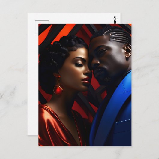 アフリカのファッション芸術 ポストカード (正面/裏面)