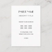 アフリカのファッション 名刺 (裏面)