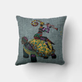 アフリカのファンタジーの装飾用クッション16" x 16" クッション (裏面)