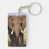 アフリカのブッシュゾウ キーホルダー (裏面)