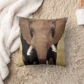 アフリカのブッシュゾウ クッション (ブランケット)
