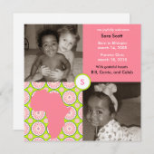 アフリカのブロック: ピンクの植物相 案内状 (正面/裏面)