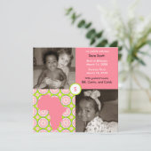 アフリカのブロック: ピンクの植物相 案内状 (スタンド正面)