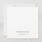 アフリカのブロック: ピンクの植物相 案内状 (裏面)