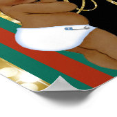 アフリカのプリンスグリーン|赤いファンシーギフト王室のサイン ポスター (角)