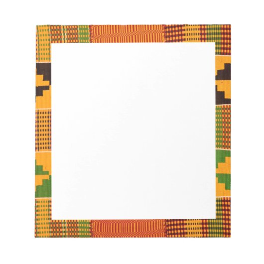 アフリカのプリントのノートパッド ノートパッド (正面)