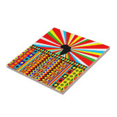 アフリカのプリントケンテクロスの部族パターンアンカラ タイル (側面)