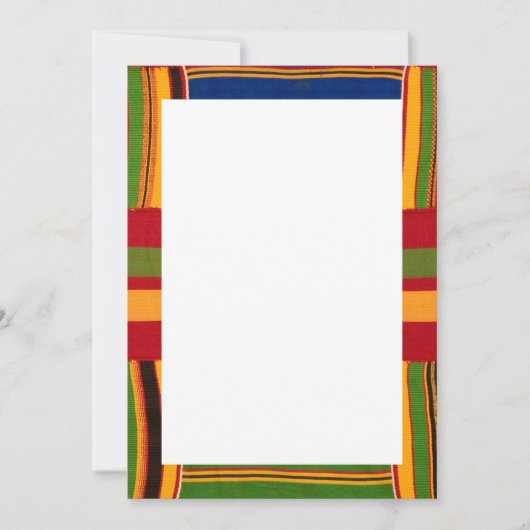 アフリカのプリント招待状と発表 招待状 (正面)