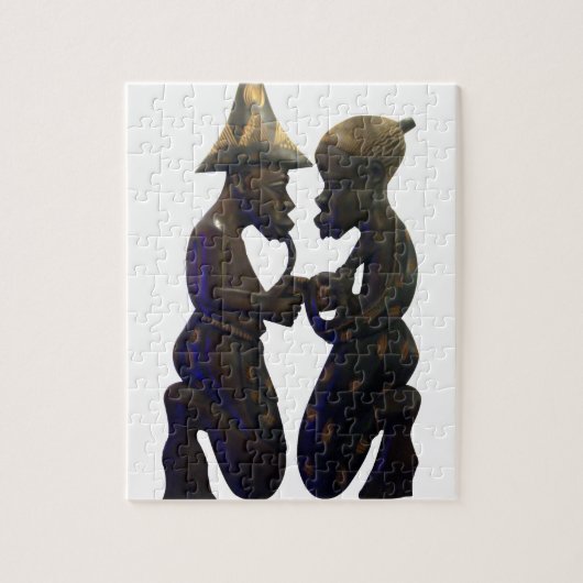 アフリカのペアハート:美しい瞬間 ジグソーパズル (縦)