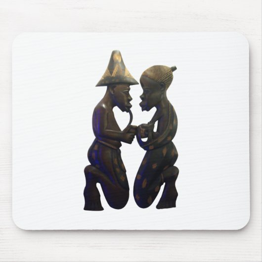 アフリカのペアハート：美しい瞬間 マウスパッド (正面)