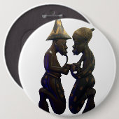 アフリカのペアハート：美しい瞬間 缶バッジ (正面&裏面)