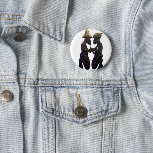 アフリカのペアハート:美しい瞬間 缶バッジ (インサイチュ)