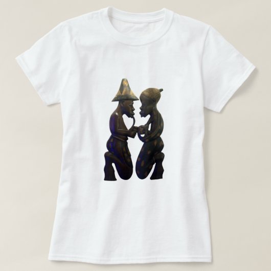 アフリカのペアハート:美しい瞬間 Tシャツ (デザイン正面)
