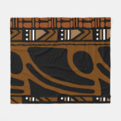 アフリカのボゴラン装飾毛布 フリースブランケット (正面(横))