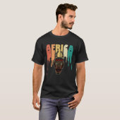 アフリカのマスクアフリカのアフロの歴史レゲエメラニン1 Tシャツ (正面フル)