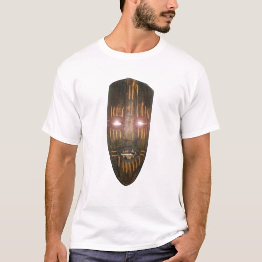 アフリカのマスク Tシャツ (正面)
