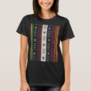 アフリカのマッドクロスのコーリー数々のシェルカラーストライプ1 Tシャツ