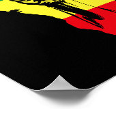 アフリカのマップ最初の黒い歴史ネイティブアメリカン ポスター (角)