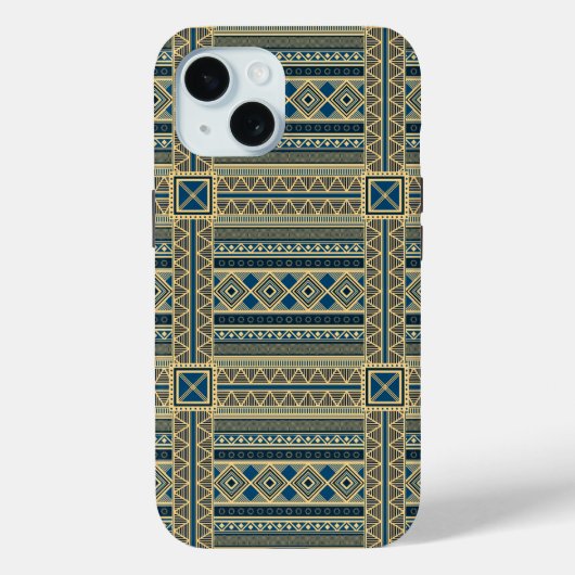 アフリカのマリ・パターンiPhoneケース Case-Mate iPhoneケース (裏面)