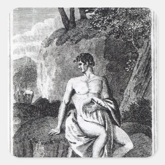 アフリカのマンゴー公園 スクエアシール (正面)