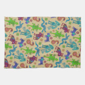 アフリカのメキシコの文化初期の部族パターン1 キッチンタオル (横)