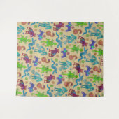 アフリカのメキシコの文化初期の部族パターン1 タペストリー (正面(横))