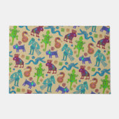 アフリカのメキシコの文化初期の部族パターン1 ドアマット (正面)