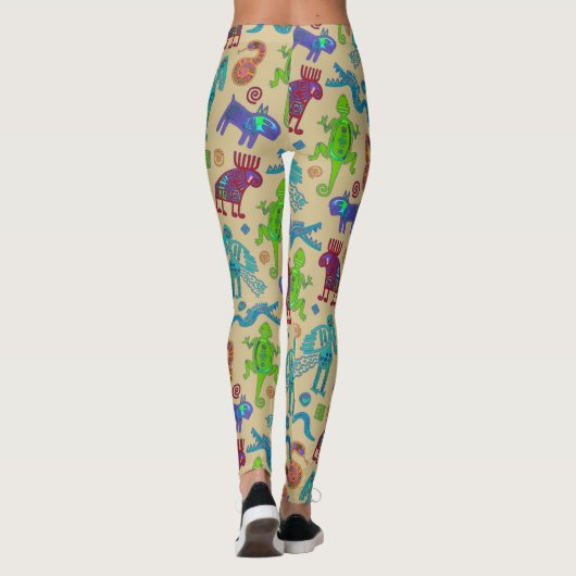 アフリカのメキシコの文化初期の部族パターン1 レギンス (裏面)