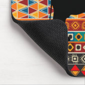 アフリカのモチーフカラフルで装飾的なパターン象 マウスパッド (コーナー)