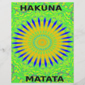 アフリカのモチーフデザインのグリーンと金ゴールドアートプリント (正面)