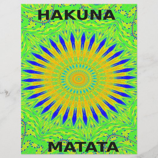 アフリカのモチーフデザインのグリーンと金ゴールドアートプリント (正面)