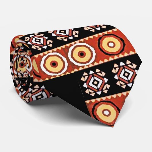 アフリカのモチーフ本物のサブサハラのアートタイ ネクタイ (ロール)