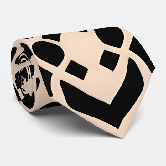 アフリカのモロッコのベージュ幾何学模様 ネクタイ (ロール)