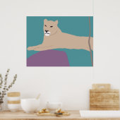 アフリカのライオンのポスター ポスター (キッチン)