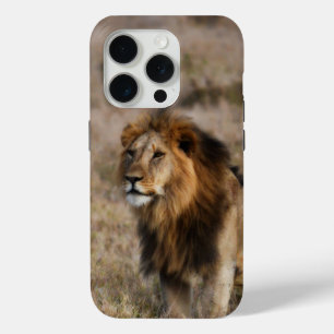 アフリカのライオンの草のiPhone 7ケース iPhone 15 Proケース