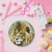 アフリカのライオン ペーパープレート (パーティー)