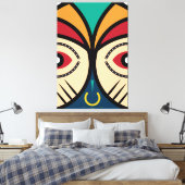 アフリカのラウンド部族 キャンバスプリント (インサイチュ (寝室))