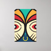 アフリカのラウンド部族 キャンバスプリント (正面)
