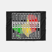 アフリカのリーダー女子男性へブラックホイストのような夢 フリースブランケット (正面(横))