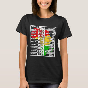 アフリカのリーダー女子男性へブラックホイストのような夢 Tシャツ