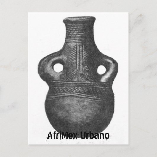 アフリカのルバ陶器シリーズ ポストカード (正面)