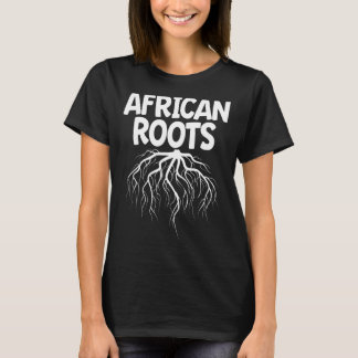 アフリカのルーツアフリカ系アメリカ人の黒人歴史月間 Tシャツ