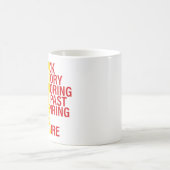 アフリカのルーツブラックの歴史の月の過去と未来 コーヒーマグカップ (中央)