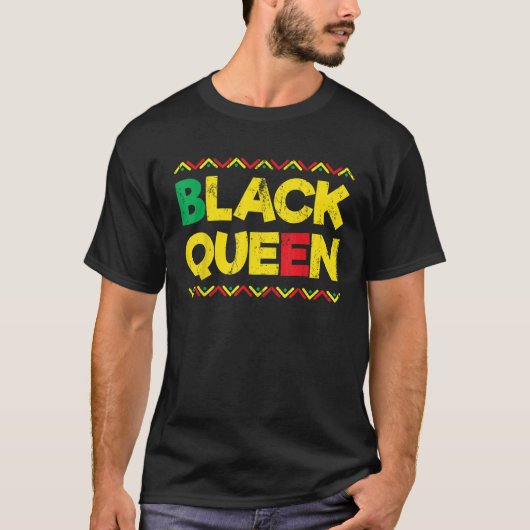 アフリカのルーツ黒人アメリカ人女性ギフトAfrican A Tシャツ (正面)